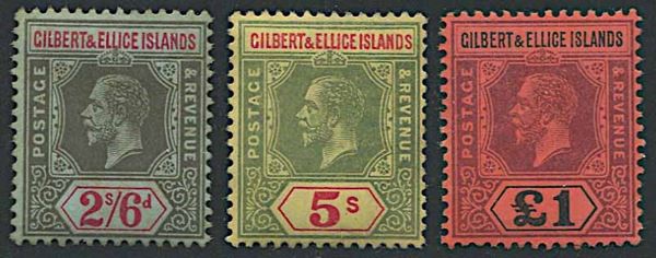 1912/24, Gilbert & Ellis Islands, George V