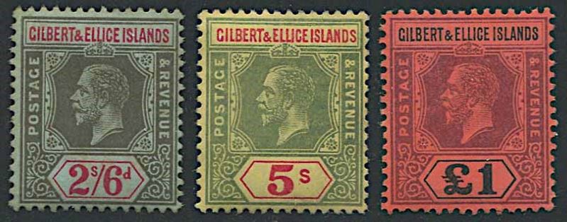 1912/24, Gilbert & Ellis Islands, George V  - Asta Storia Postale e Filatelia - Cambi Casa d'Aste