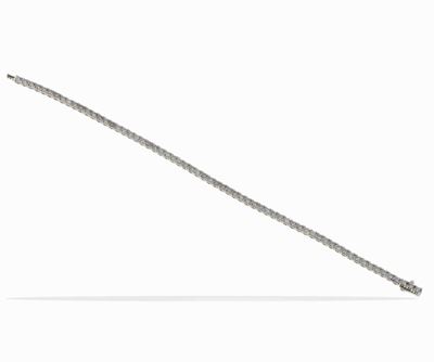 Bracciale in oro bianco 14Kt con diamanti faint pink e fancy purplish pink, circa 2,85 ct