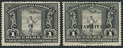 1935, Salvador, Central America Games, Set Of Five