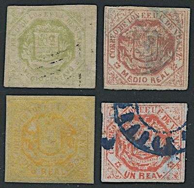 1865/70, Venezuela, 1/2 Centavo Yellow-green