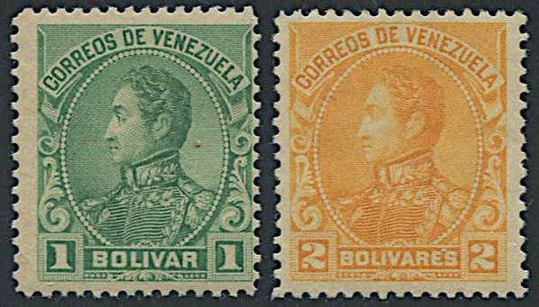 1899/1902, Venezuela, “Bolivar”, set of six