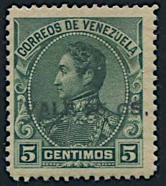 1902, Venezuela, new value, 5 cent. green   - Auction Postal History and Philately - Cambi Casa d'Aste