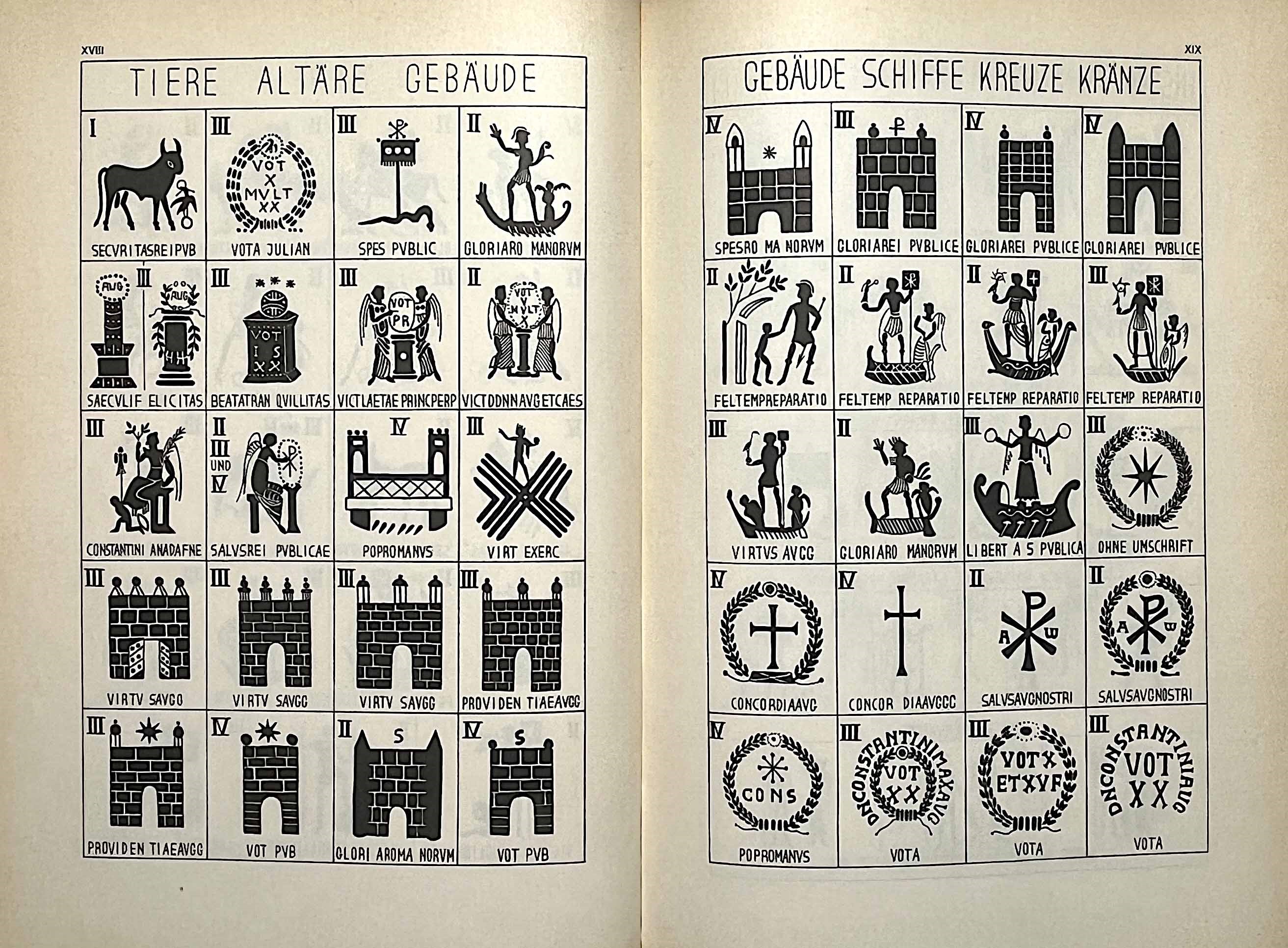 Cento e moneta romana: lotto di cinque volumi di numismatica (1973-1963/1922)
