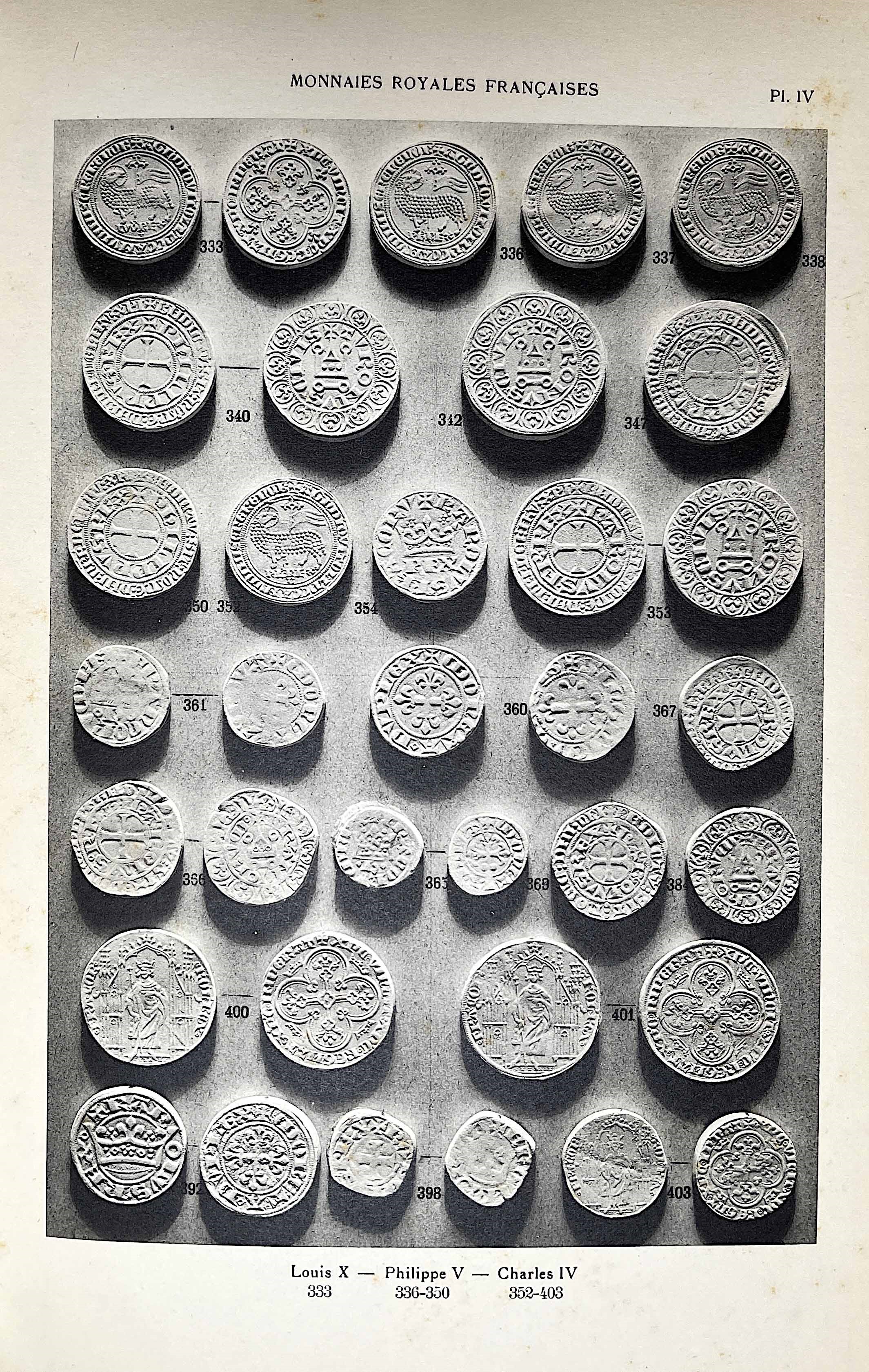 Dieudonne' A. Catalogue Des Monnaies Françaises De la Bibliothèque Nationale, Les Monnaies Capéti...