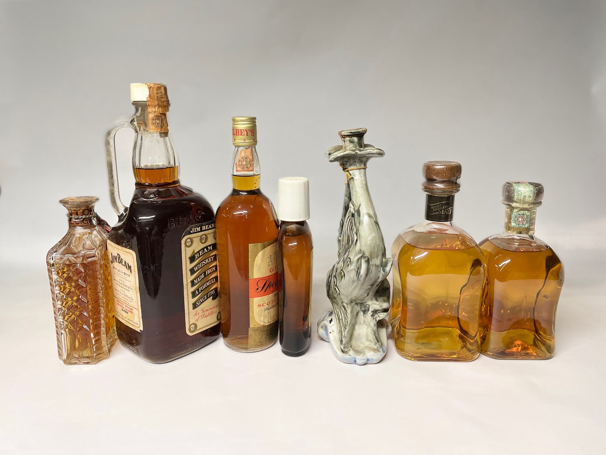 Park Lane, Cardhu, Baker, Gilbeys, Red Hills, Gim Beam, Scotch Whisky