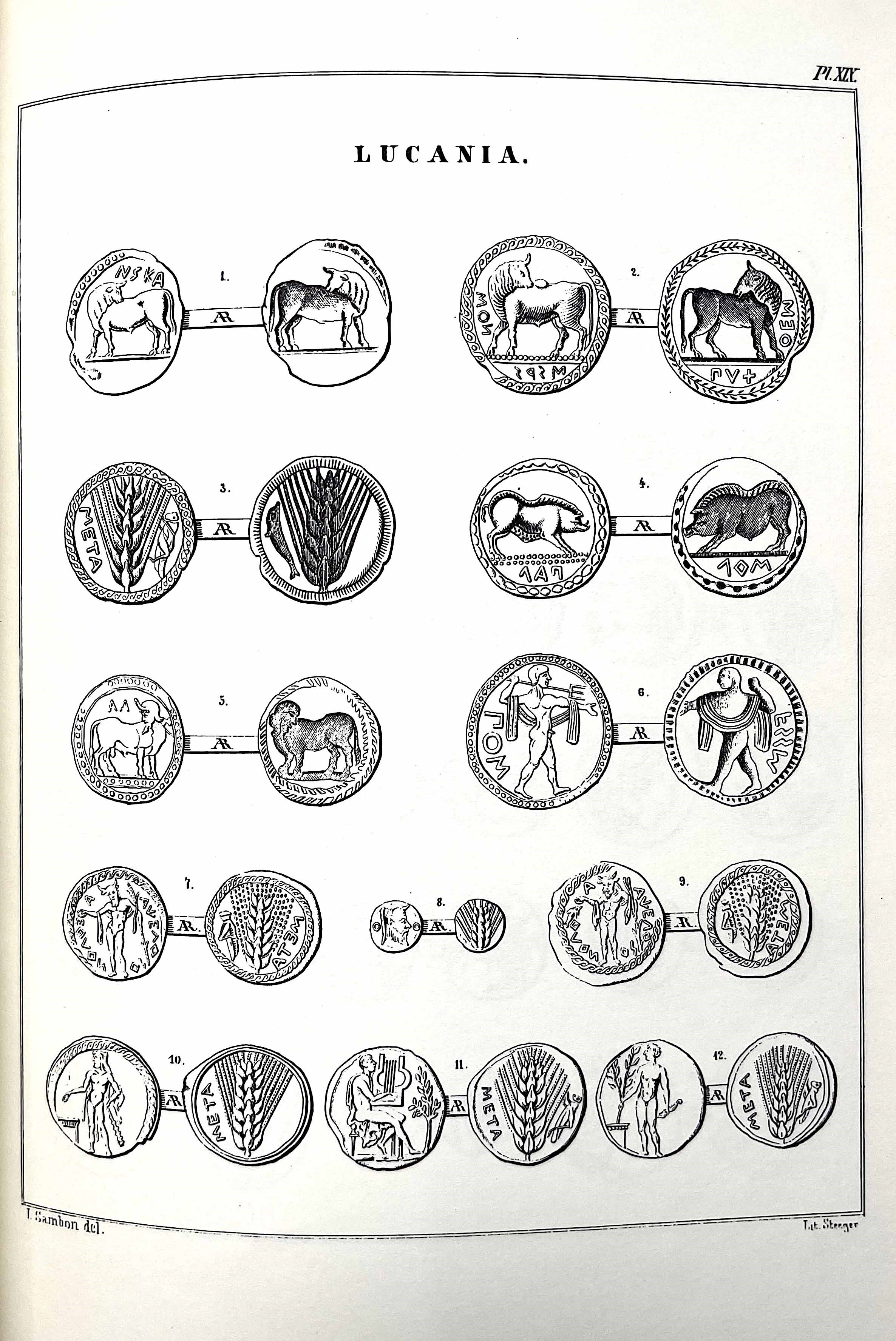 Sambon L. Recherches Sur Les Monnaies De la Presqu' Ile Italique, Depuis Leur Origine Jusqu'a la ...
