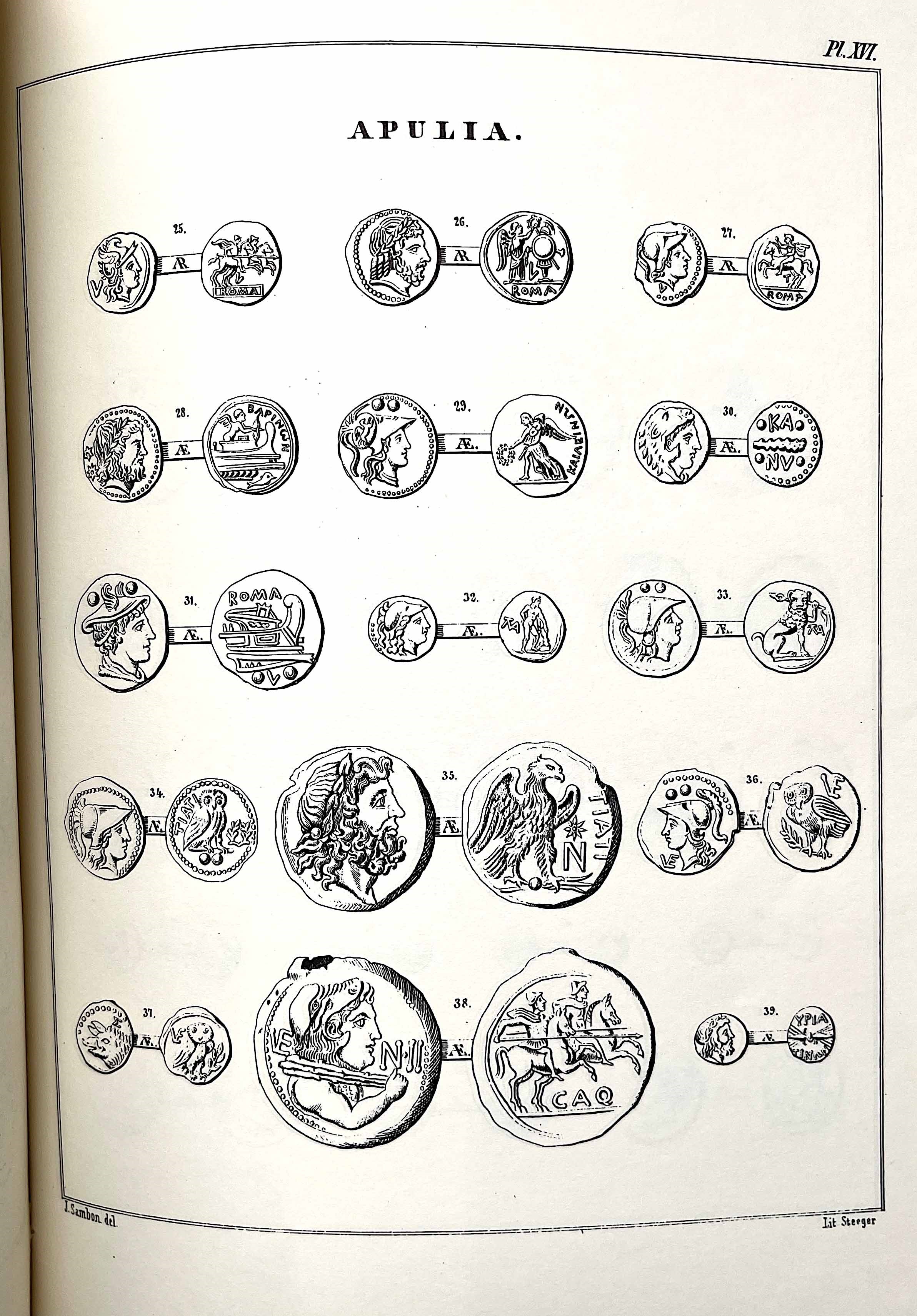 Sambon L. Recherches Sur Les Monnaies De la Presqu' Ile Italique, Depuis Leur Origine Jusqu'a la ...