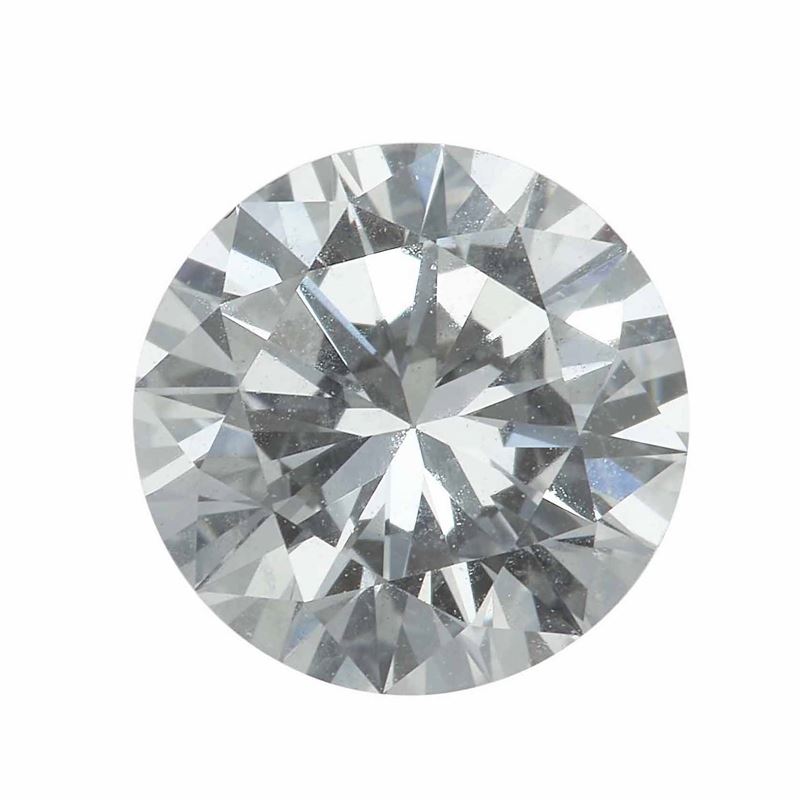 Diamante taglio brillante di ct 0.96, colore D, caratteristiche interne VVS2, fluorescenza UV nulla  - Asta Fine Jewels - Cambi Casa d'Aste