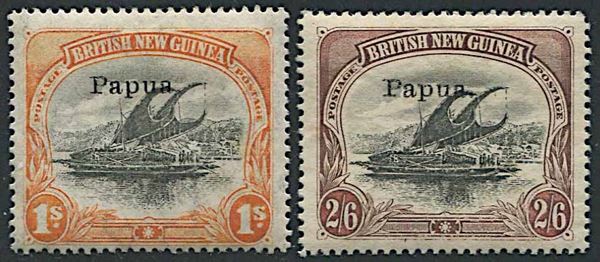 1907, Papua, set of eight overprinted “Papua”