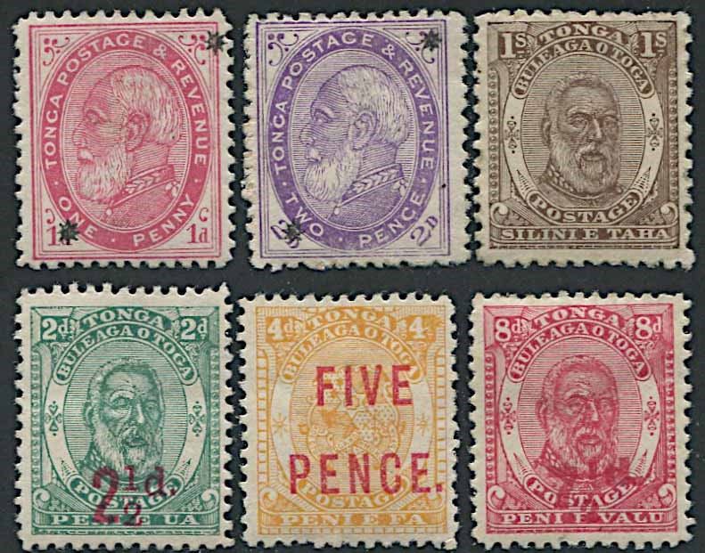 1891/1893, Tonga, three issues  - Asta Storia Postale e Filatelia - Cambi Casa d'Aste