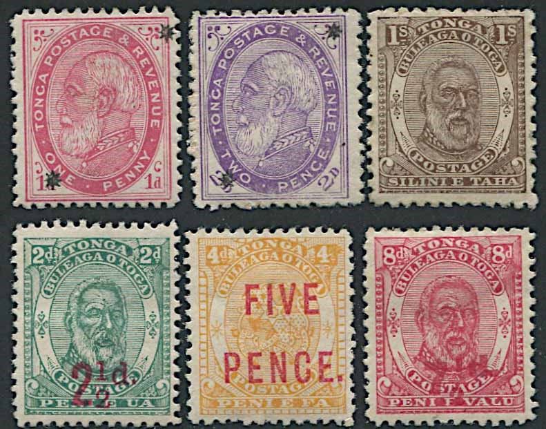 1891/1893, Tonga, three issues  - Asta Storia Postale e Filatelia - Cambi Casa d'Aste