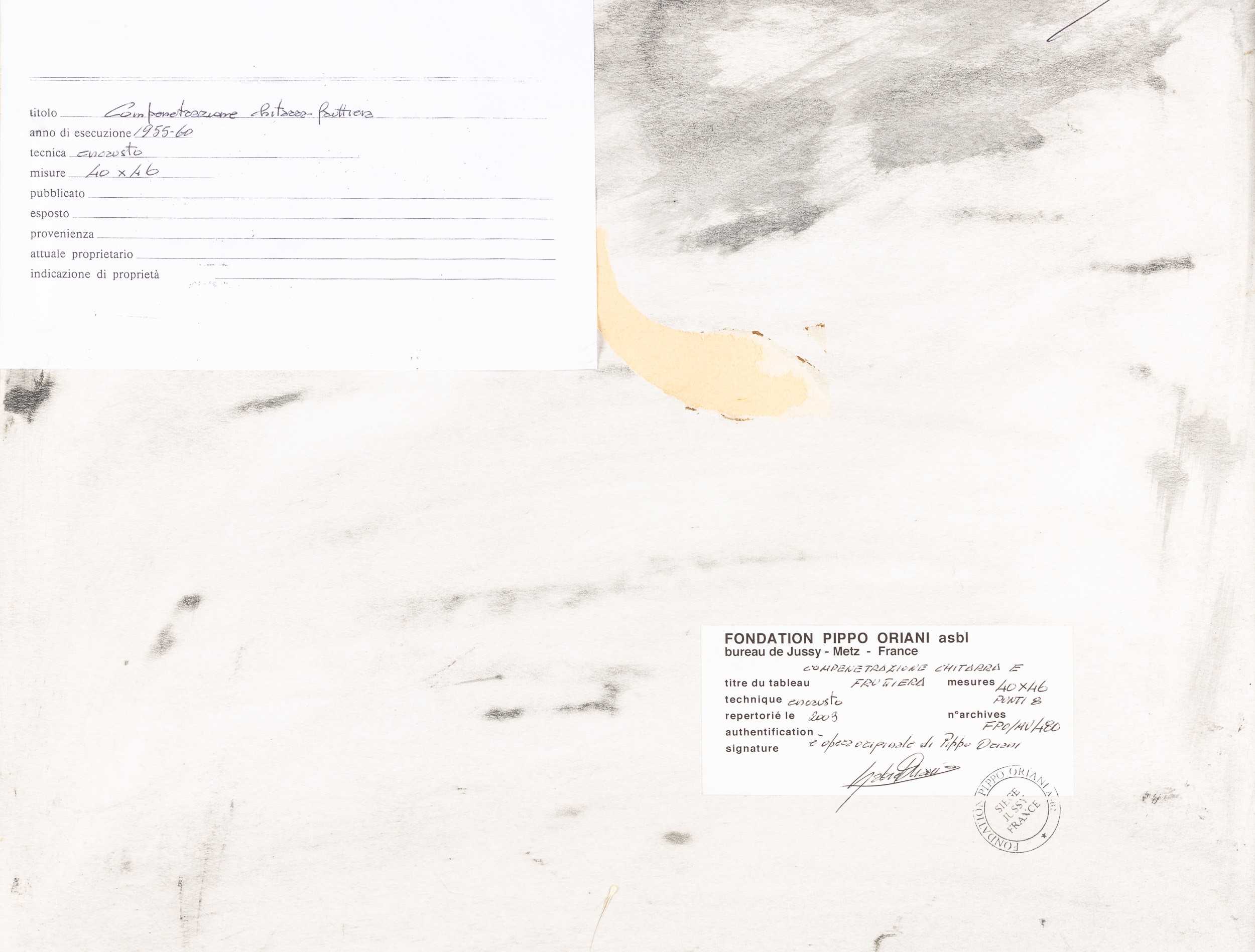 Compenetrazione chitarra fruttiera