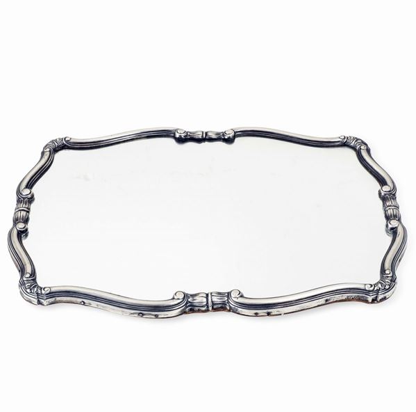 Presentoire a specchio. Argenteria italiana del XX secolo. Argentiere Guerci & C., Alessandria