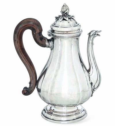Caffettiera. Roma, Seconda Metà del XVIII Secolo. Maestro Argentiere Bonaventura Sabatini (1731-1...