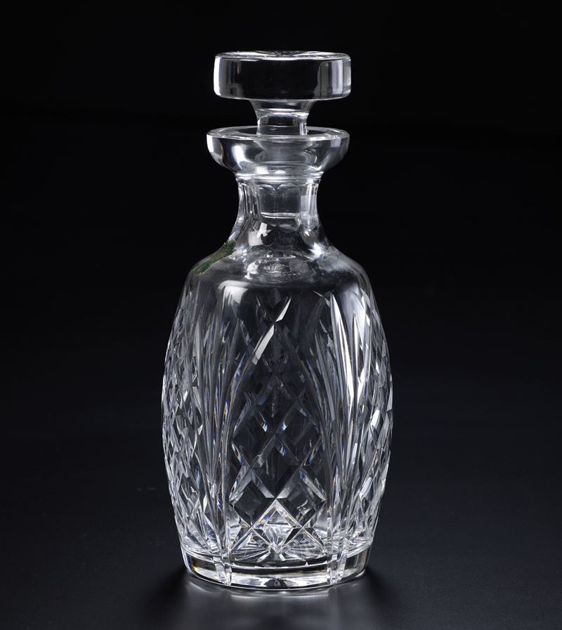 Bottiglia con tappo Irlanda, Manifattura Waterford Crystal, seconda metà del XX secolo   - Asta L'Art de la Table - Cambi Casa d'Aste