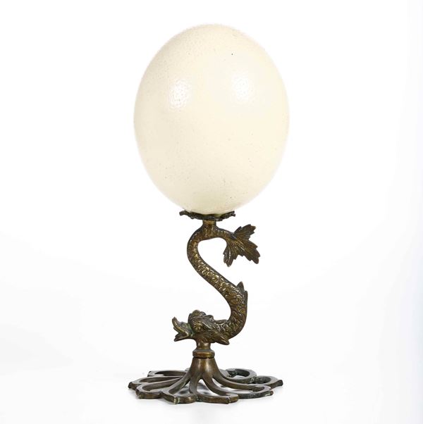 Mirabilia con uovo di struzzo, fine XIX secolo