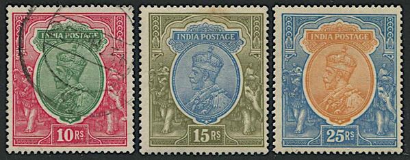 1926/32, India, George V, six values