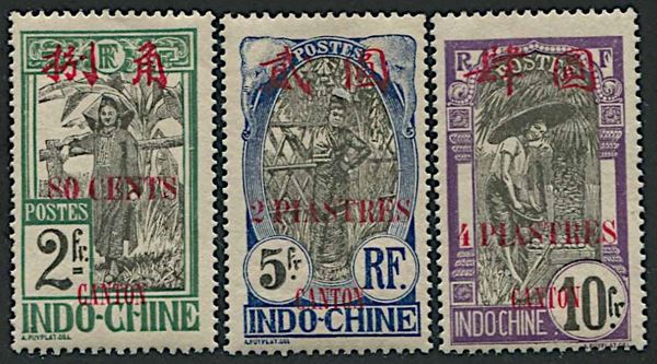 1919, Canton, stamps of Indochina