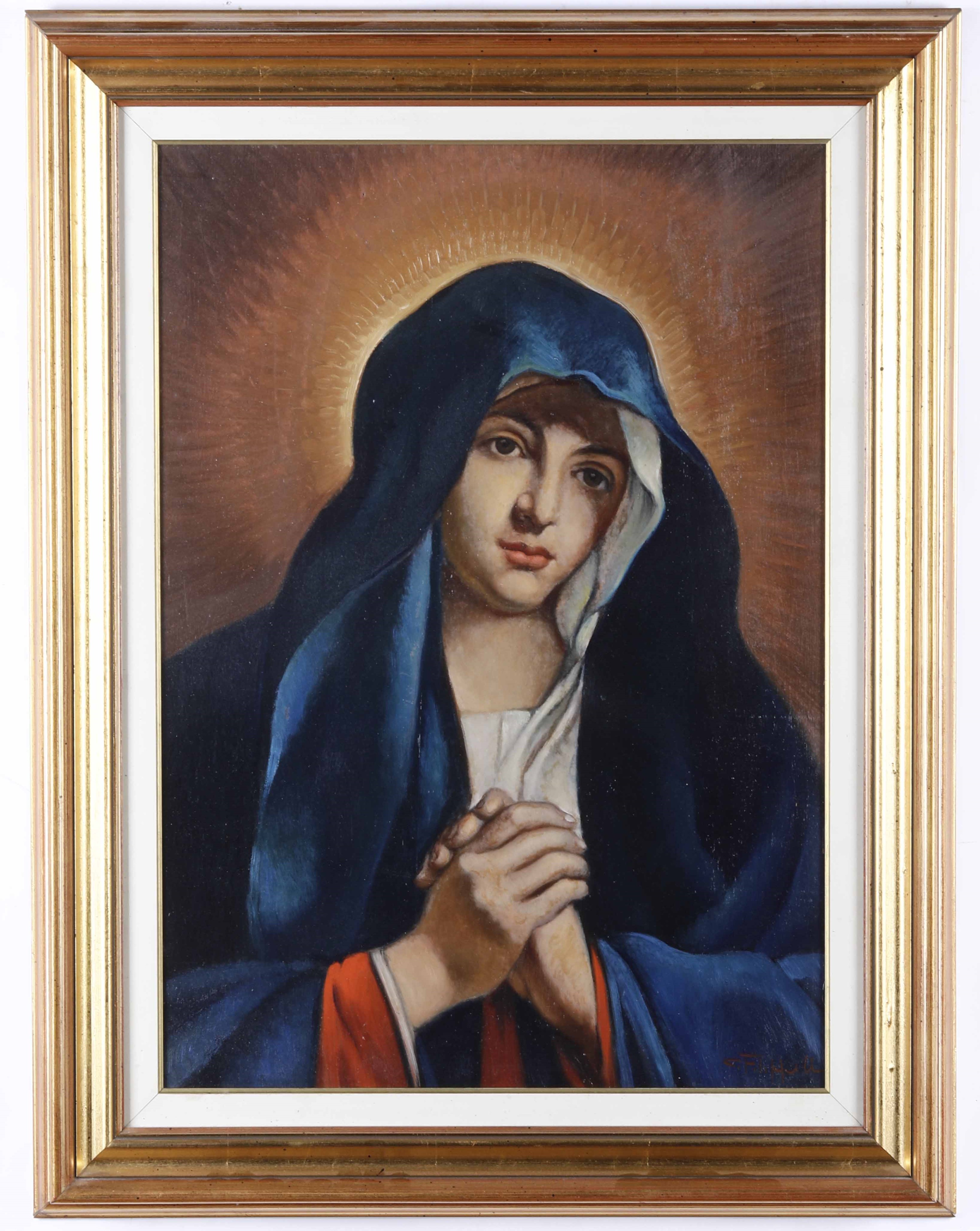 Cafiero Filippelli - Madonna, Omaggio al Sassoferrasto