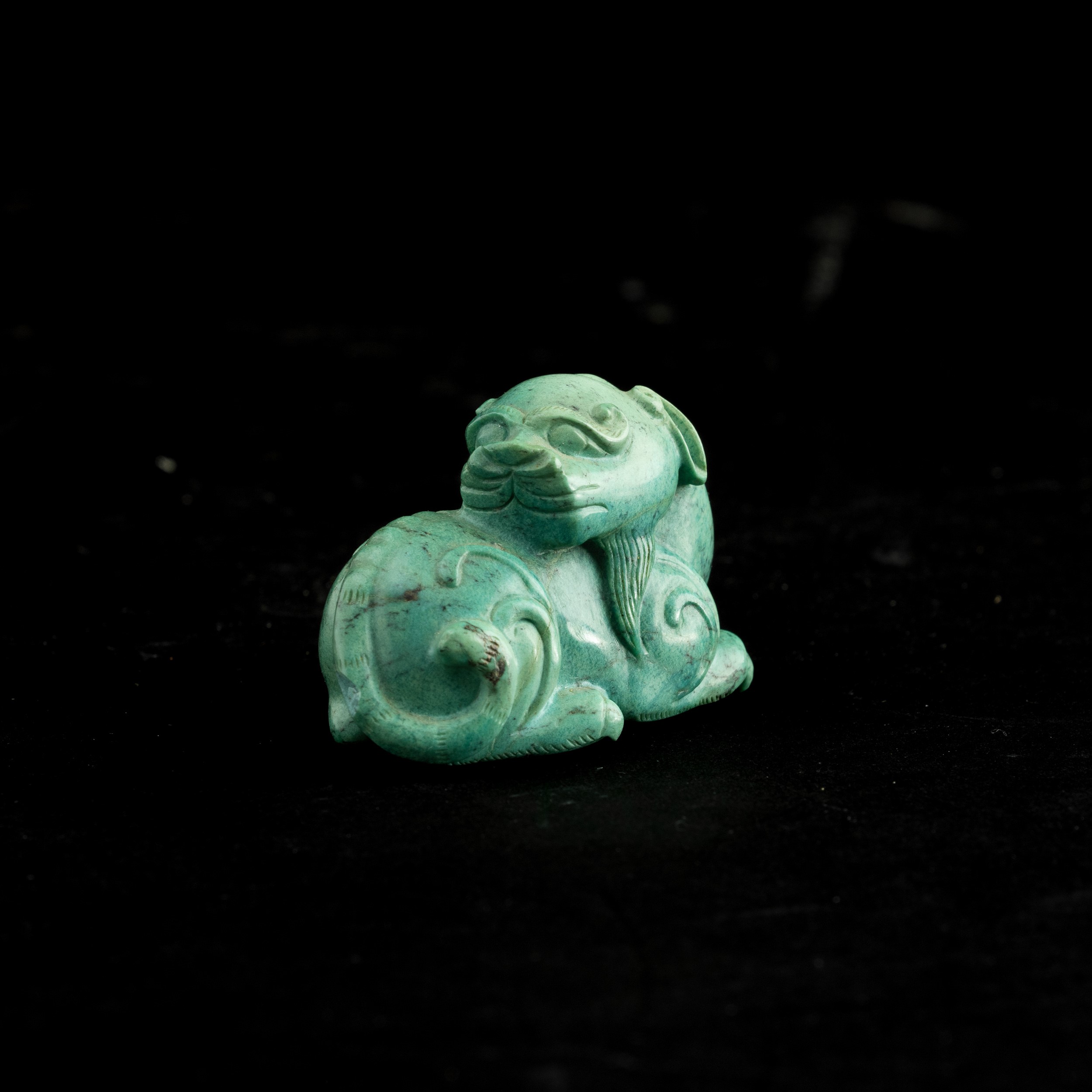 Snuff Bottle Turchese a Foggia di Animale Fantastico, Cina, Dinastia Qing, XIX Secolo