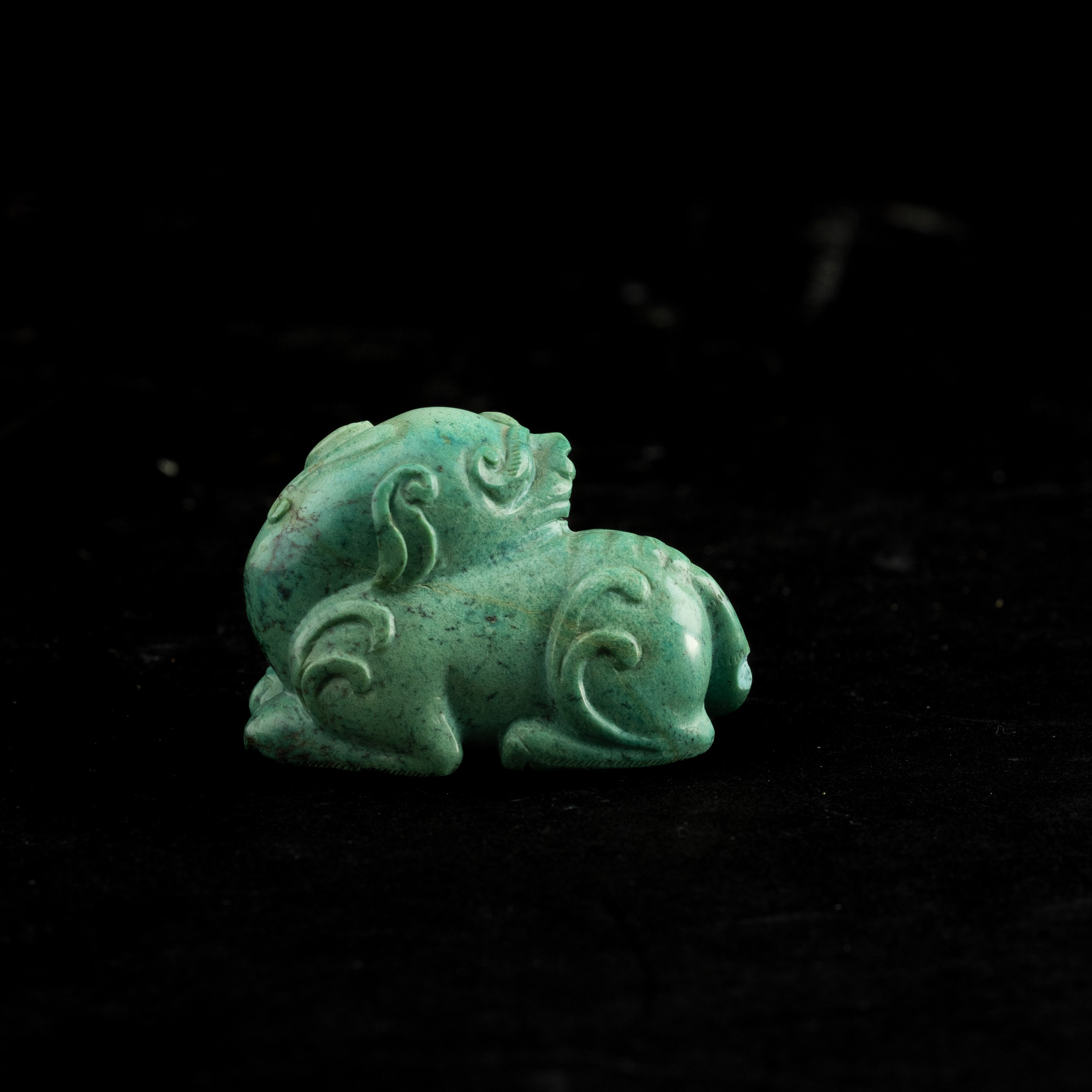 Snuff Bottle Turchese a Foggia di Animale Fantastico, Cina, Dinastia Qing, XIX Secolo