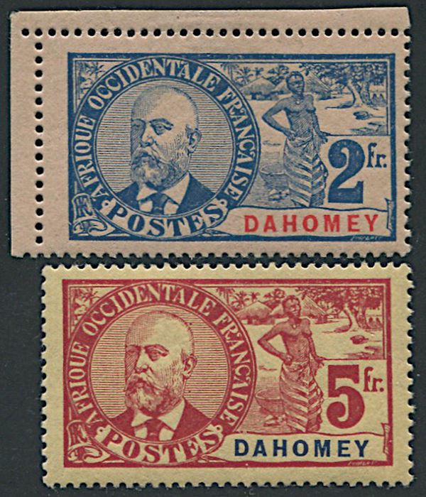 1906/07, Dahomey, set of fifteen