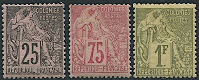 1881/86, French Colonies, “alphée Dubois”