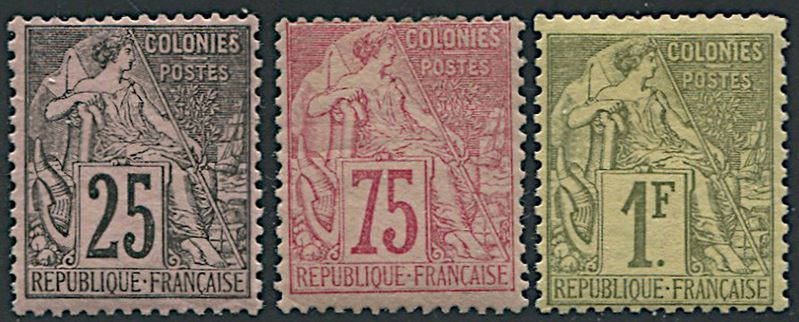 1881/86, French Colonies, “Alphée Dubois”  - Asta Storia Postale e Filatelia - Cambi Casa d'Aste
