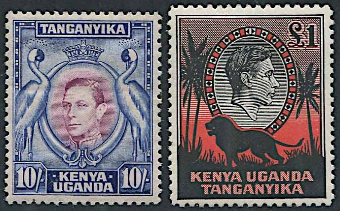 1938/54, Kenya, Uganda and Tanganyka, George VI  - Asta Storia Postale e Filatelia - Cambi Casa d'Aste