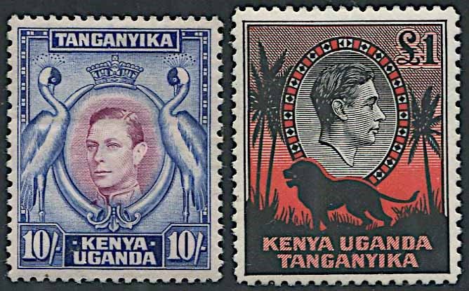 1938/54, Kenya, Uganda and Tanganyka, George VI  - Auction Postal History and Philately - Cambi Casa d'Aste