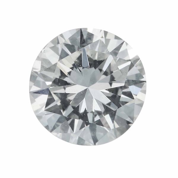 Diamante taglio brillante di ct 1.01, colore J, caratteristiche interne VS2, fluorescenza UV debole