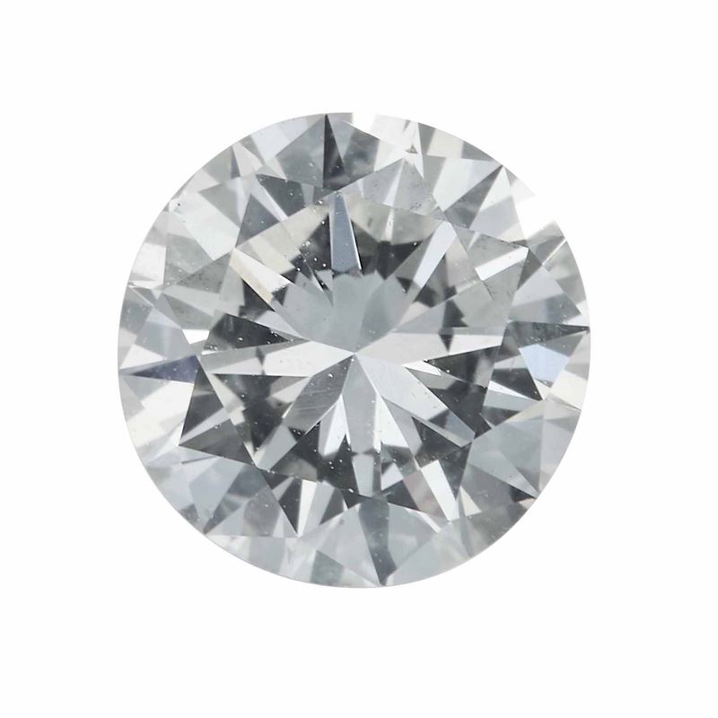 Diamante taglio brillante di ct 1.01, colore J, caratteristiche interne VS2, fluorescenza UV debole  - Asta Fine Jewels - Cambi Casa d'Aste