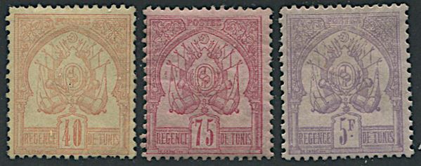 1888/97, Tunisia, “Thin numerals”