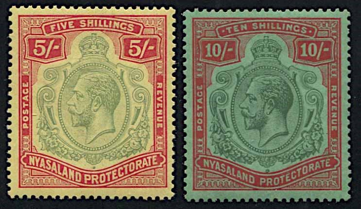 1921/33, Nyasaland, George V  - Auction Postal History and Philately - Cambi Casa d'Aste