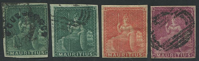 1858, Mauritius, “Britannia”  - Auction Philately - Cambi Casa d'Aste