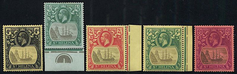 1922/37, St. Helena, George V  - Asta Storia Postale e Filatelia - Cambi Casa d'Aste