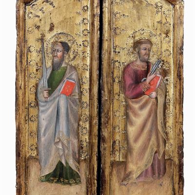 Nei Modi della Pittura Senese del XV Secolo San Paolo e San Pietro