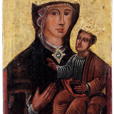 Nei Modi della Pittura Veneto-cretese del XV Secolo Madonna con Bambino
