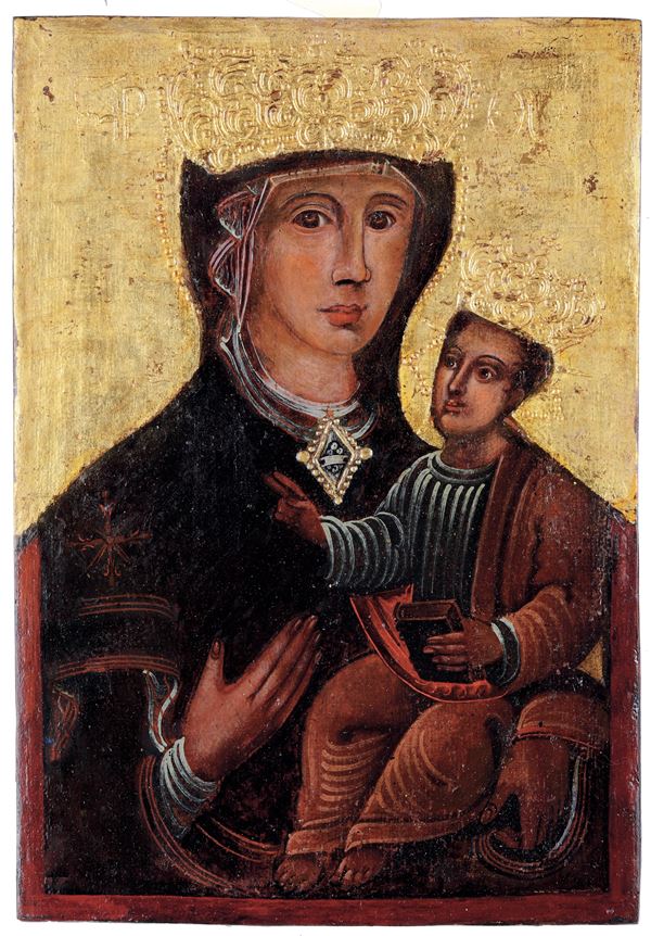 Nei modi della pittura veneto-cretese del XV secolo Madonna con Bambino