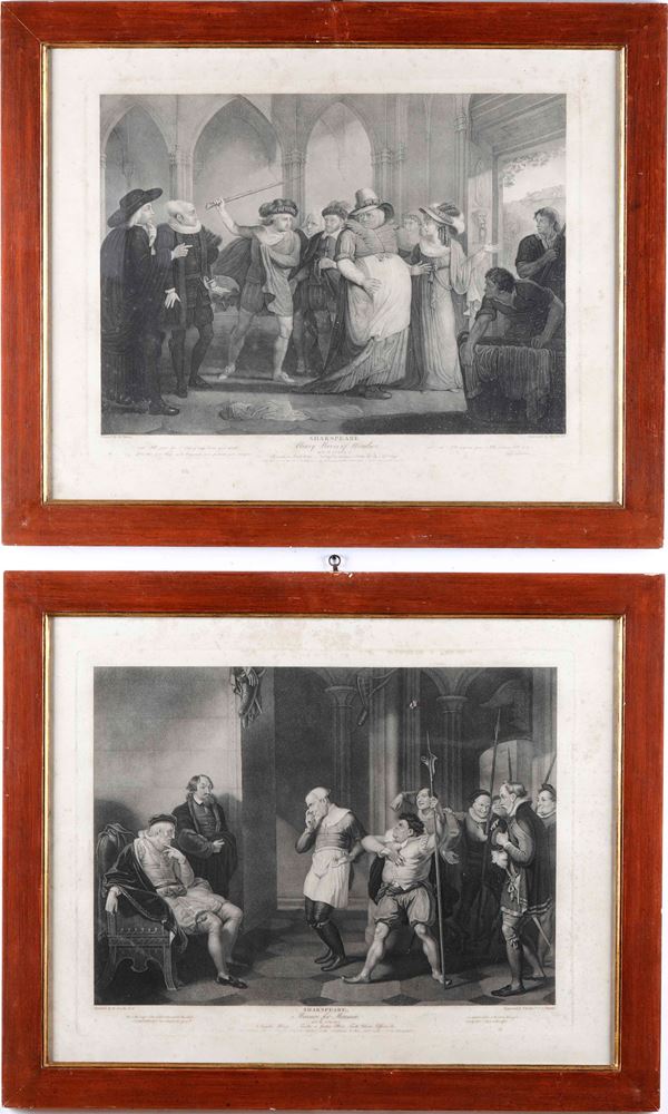 Thomas Ryder, James Durno, C.G. Playter stampe a soggetto shakspeariano... London, 1798/1801