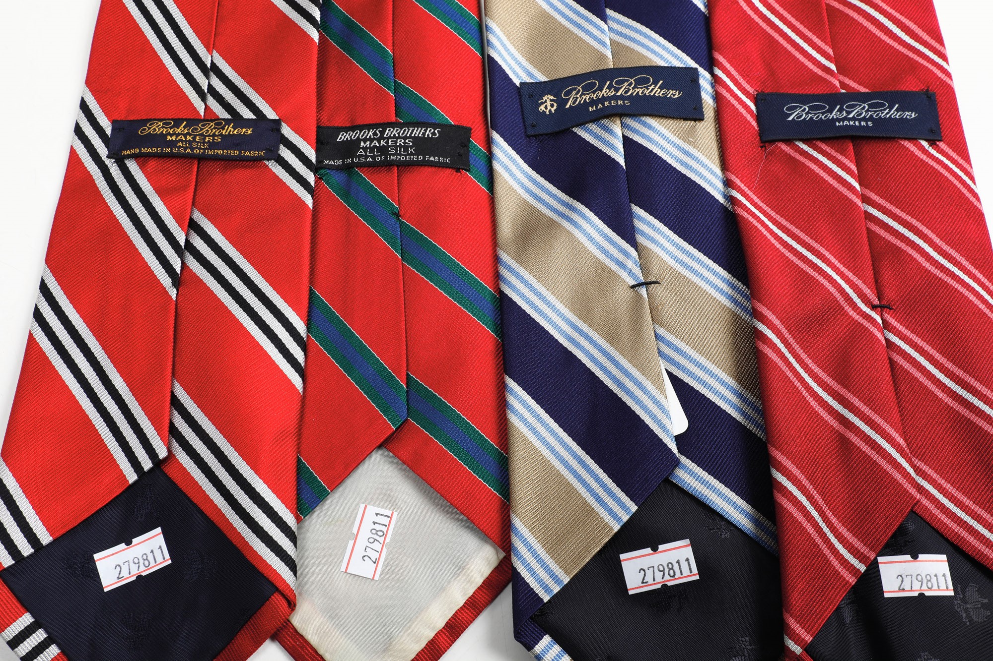 Brooks Brothers Lotto di 4 Cravatte Vintage