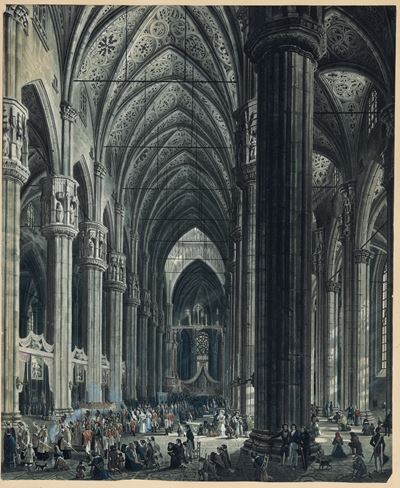 Vedute Dell'interno del Duomo di Milano