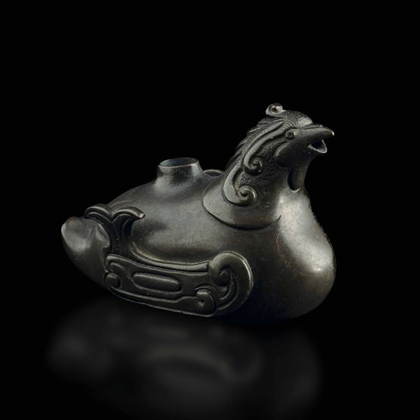 Figura di volatile in bronzo, Cina, Dinastia Qing, epoca Kangxi (1662-1722)