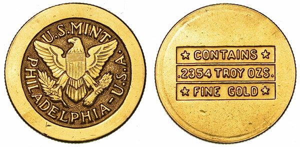 ARABIA SAUDITA. ABD AL-AZIZ BIN SA'UD, 1926-1953. Pound o sovereign s.d. (1947). Philadelphia.