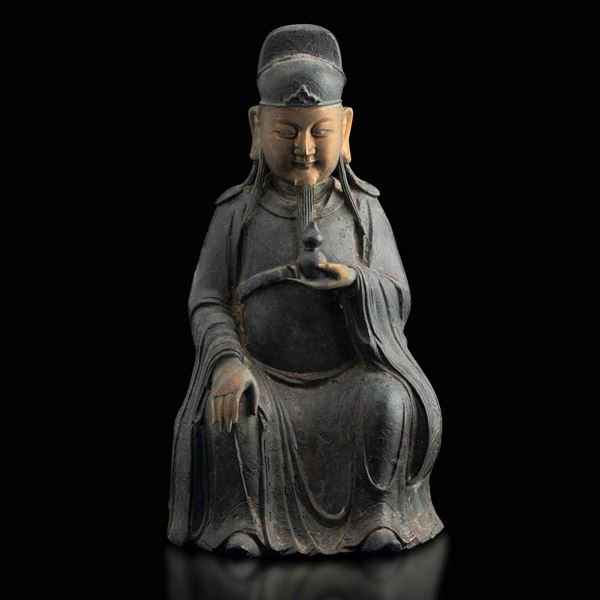 A bronze dignitary, China, Ming Dynasty