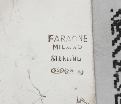 Insieme di Accendino da Tavolo. Argenteria Milanese del XX-XXI Secolo. Argentiere Pradella per Fa...