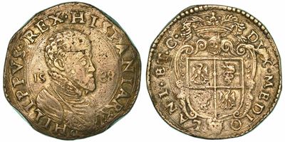 Milano. Filippo II D'asburgo, 1554-1598. Scudo D'argento 1588.