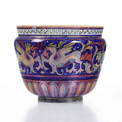 Cachepot.gualdo Tadino, Manifattura Mastro Giorgio, Secondo Quarto del XX Secolo.