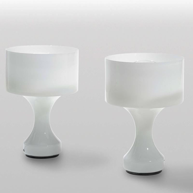 Luciano Vistosi : Coppia di lampade da tavolo  - Auction Design - Cambi Casa d'Aste
